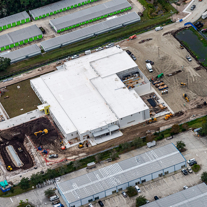 Aerial photo of new emergency operations center